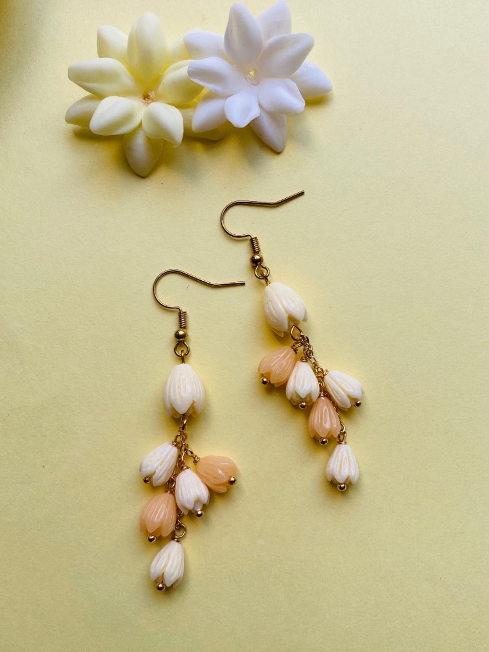 Handmade Pikake Earrings